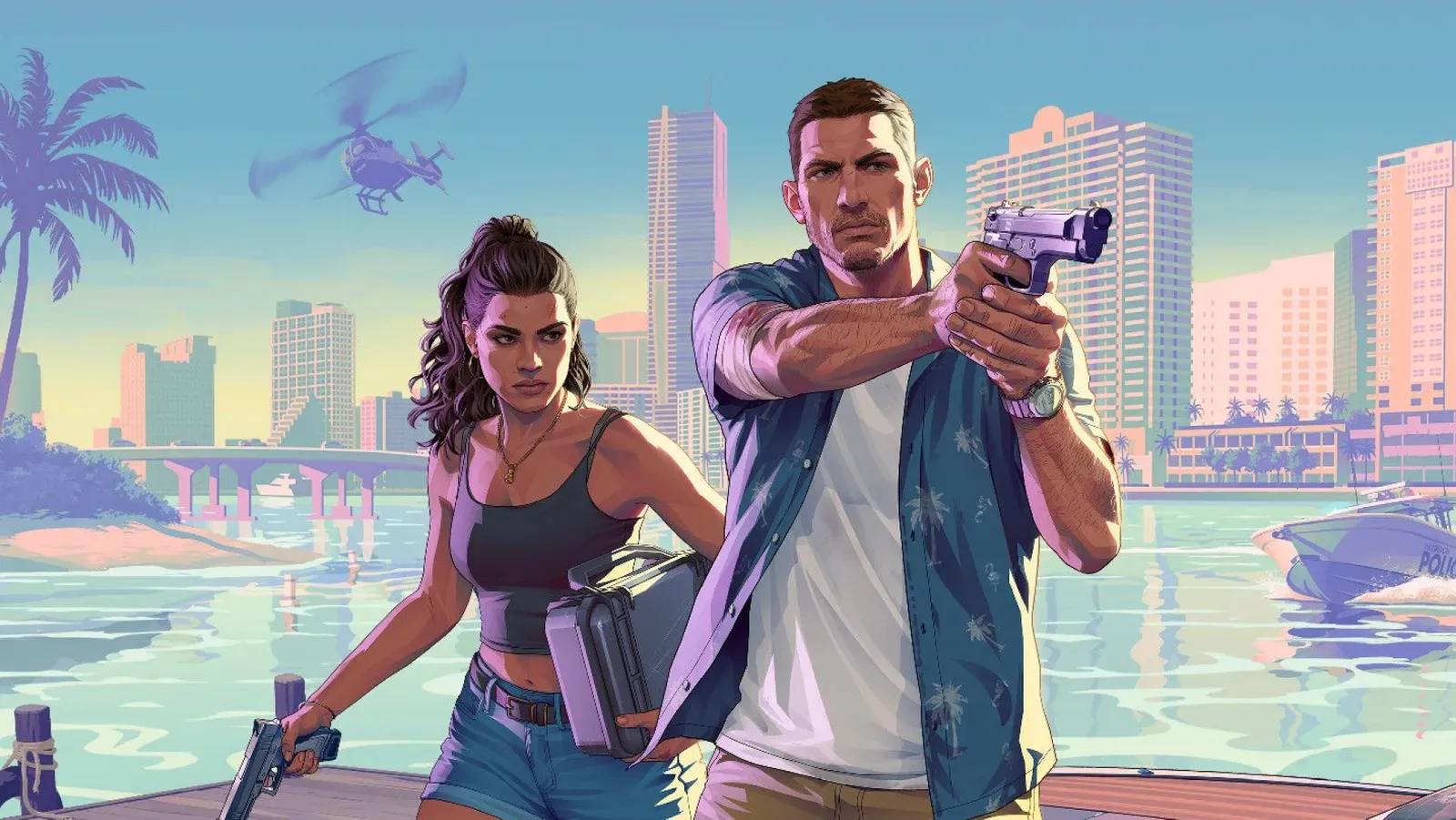 Grand Theft Auto VI key art.